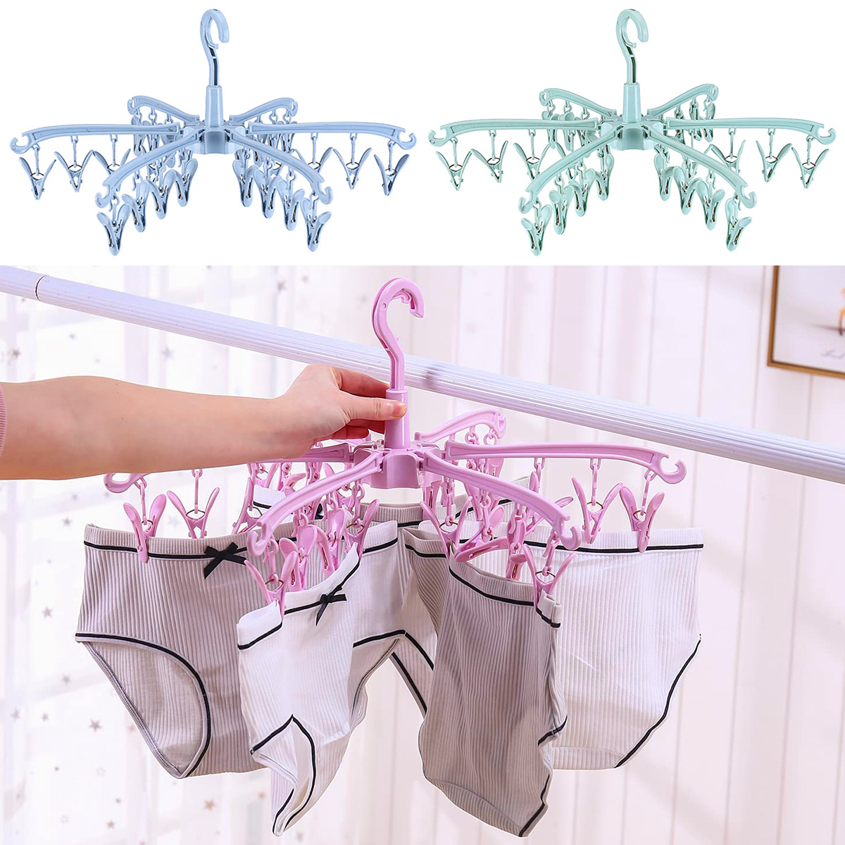 Sock Organizer Tray - Suszarka do ubrań składana z 24